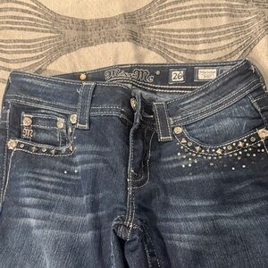 Miss Me Dark Blue Embellished Bootcut Jeans